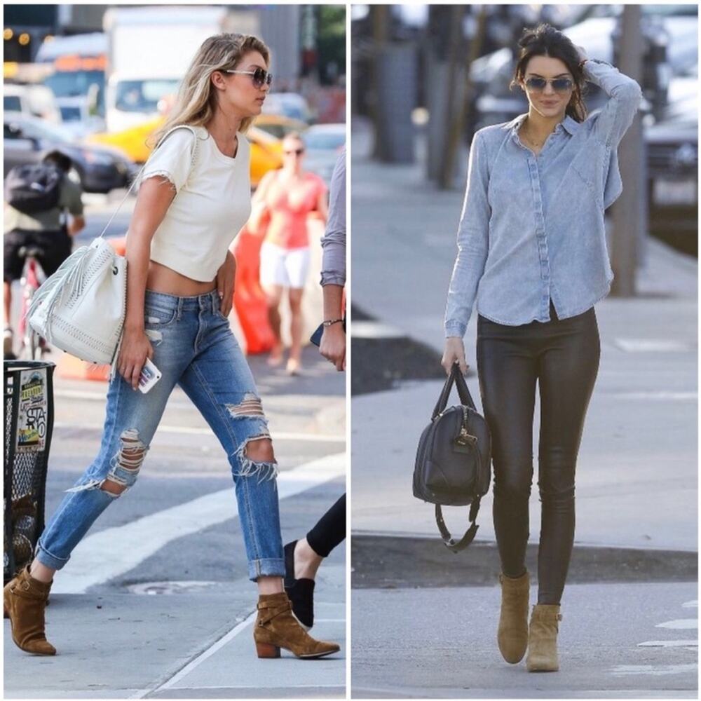 Saint Laurent Paris Blake Jodhpur brown suede ankle boho western cowgirl Boots - Picture 3 of 14